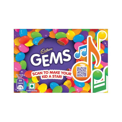 Cadbury Gems Carton